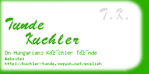 tunde kuchler business card